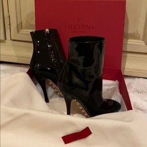 Valentino Garavani killer stud black patent